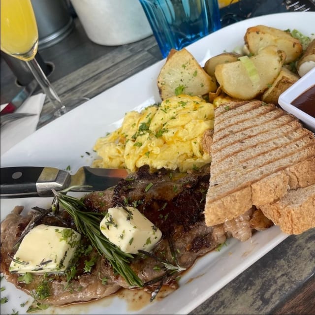 Rise And ShineSteak & Eggs.