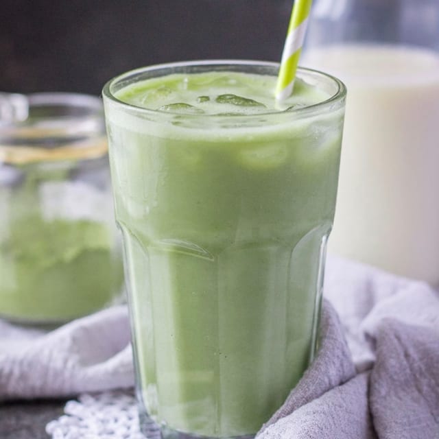 Iced matcha Latte.