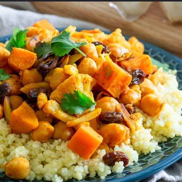 Moroccan Vegan Tajine.
